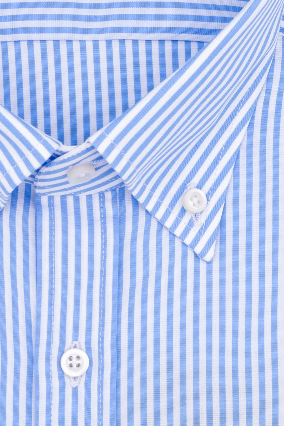 HDP Camicia button down in cotone a righe bianche e azzurre - Mancinelli 1954