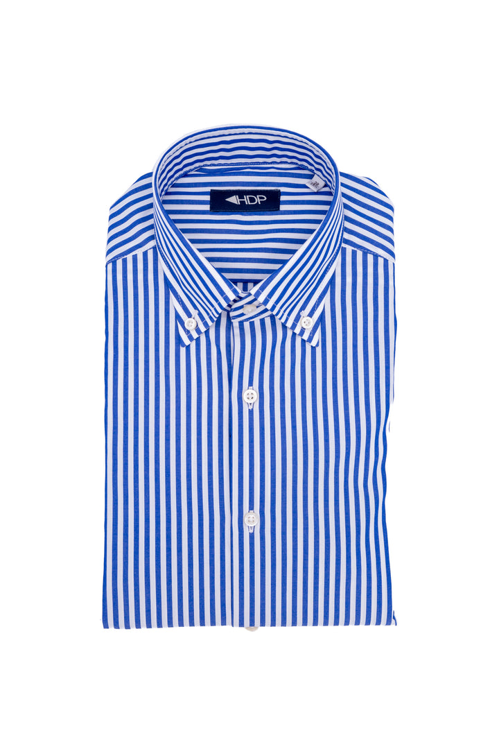 HDP Camicia button down in cotone a righe bianche e blu - Mancinelli 1954