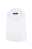 Chemise boutonnée slim en lin blanc