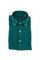 Chemise boutonnée slim en lin vert