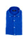 Chemise boutonnée slim en lin bleu