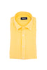 Slim yellow button-down shirt in linen