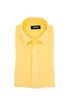 Slim yellow button-down shirt in linen