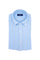 Chemise boutonnée slim bleu clair en lin