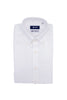 White slim button down shirt in cotton