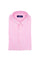 Camicia slim button down in cotone a righe bianche e rosa