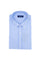 Camicia slim button down in cotone a righe bianche e azzurre