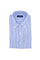 Light blue striped button-down shirt in seersucker cotton