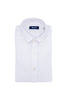 Slim white button-down shirt in seersucker cotton