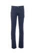 Dark blue “JOHN” 5-pocket trousers in cotton with honeycomb patch