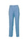 Powder blue straight trousers with pleats