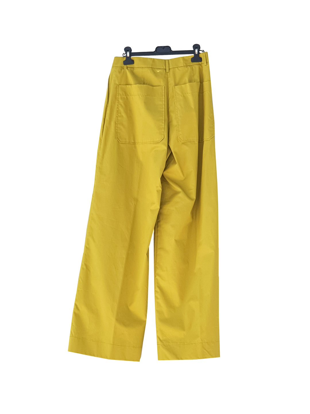 KAOS Pantaloni lime a gamba larga in cotone con pinces - Mancinelli 1954