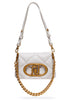 Borsa piccola LaPuffy champagne in matelassé con tracolla rimovibile