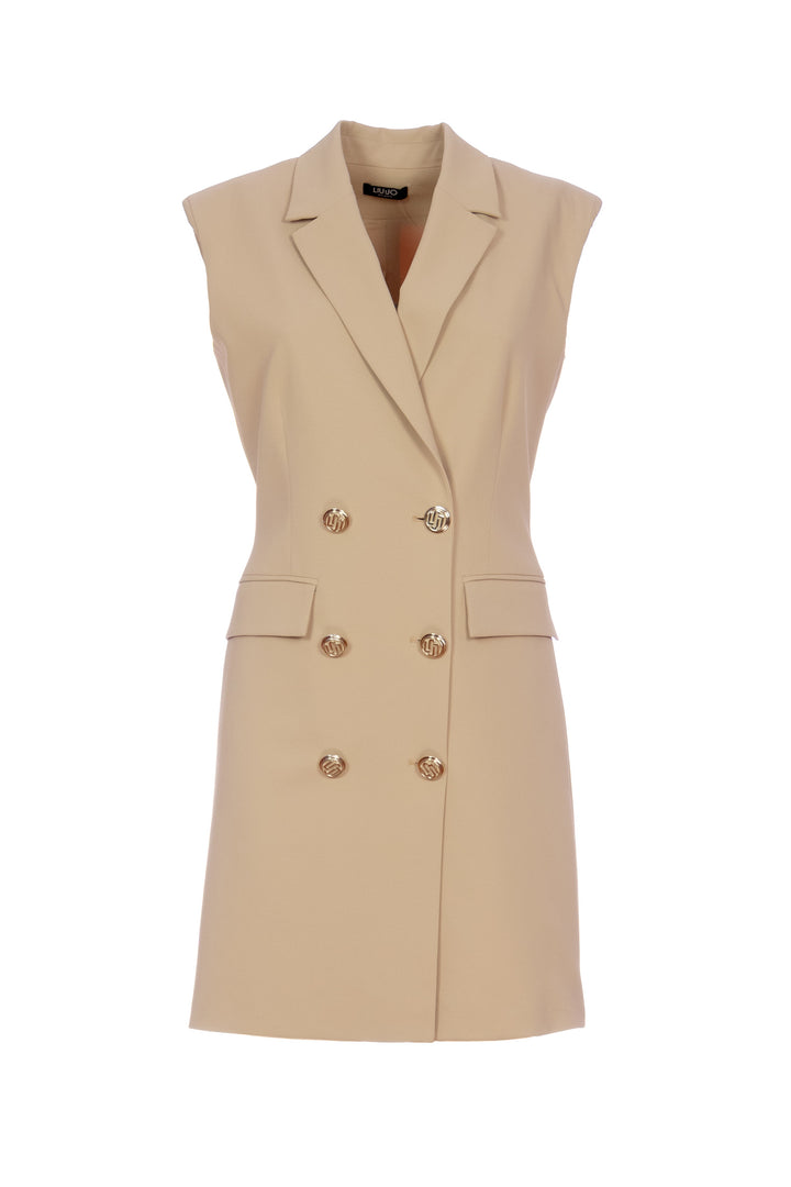 LIU JO Abito corto robe-manteau beige - Mancinelli 1954