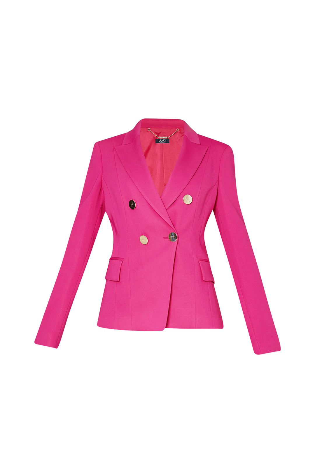 LIU JO Blazer slim fit rosa in crêpe stretch - Mancinelli 1954