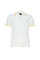 White pique polo shirt with fluorescent details