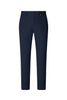 Slim navy blue “STEVE” chino trousers in stretch nylon