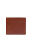 Brown leather wallet with coin purse