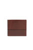 Brown leather wallet with coin purse