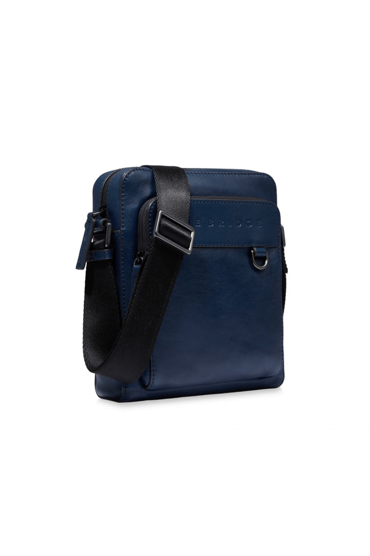 THE BRIDGE Borsa a tracolla M blu in pelle - Mancinelli 1954