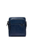 M blue leather shoulder bag