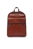 Brown leather backpack