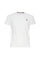 T-shirt en coton blanc avec logo brodé sur la poitrine