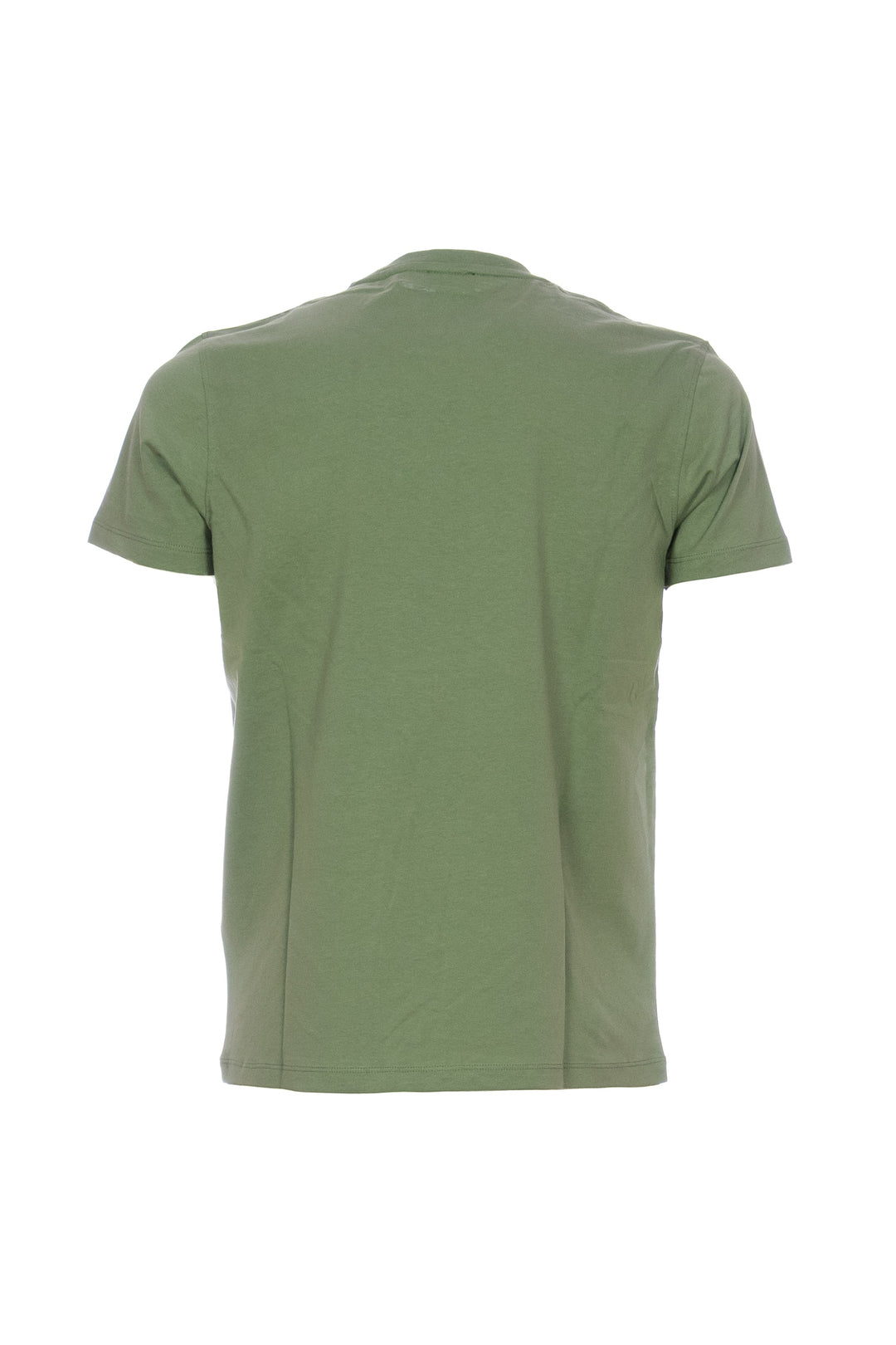 U.S. POLO ASSN. T-shirt verde militare in cotone con logo ricamato sul petto - Mancinelli 1954