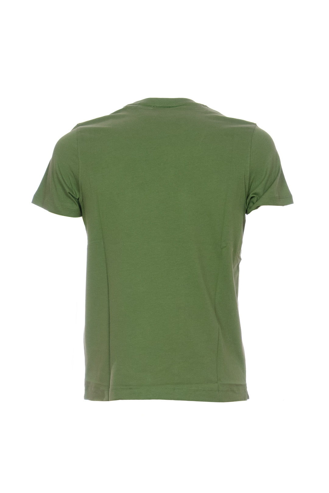 U.S. POLO ASSN. T-shirt verde militare in cotone con taschino sul petto - Mancinelli 1954