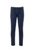 Pantalone “LIFE” blu navy in misto lino e cotone elasticizzato