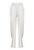 Pantalone “Erika” avorio in jersey lucido