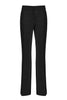 Pantalone a zampa “Escape” nero in cady