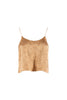 Top “Fadda” oro in jacquard lucente
