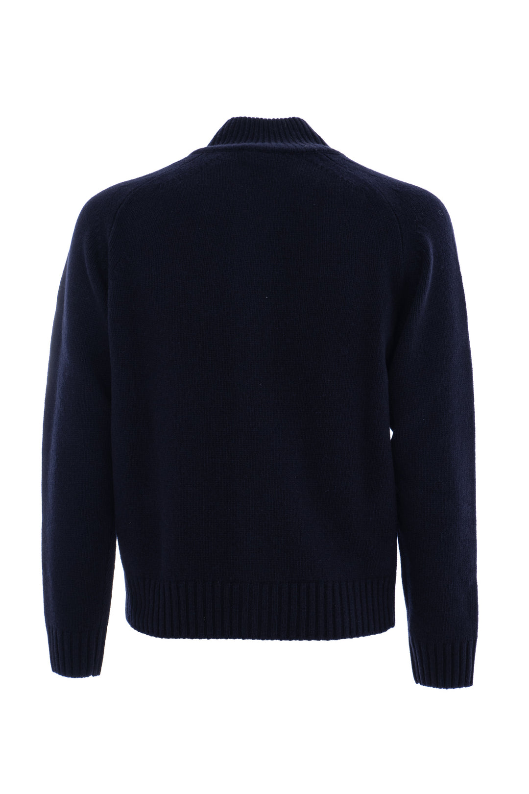 Brooksfield Cardigan a collo alto blu navy in lana con bottoni - Mancinelli 1954