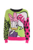 Pull jacquard régulier avec Daisy Duck