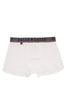 Basic solid color white cotton underwear boxer