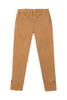 Pantalon chino camel en coton stretch