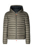 DONALD nylon mud down jacket with hood