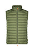 Gilet rembourré en nylon vert olive ADAM