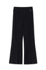 Pantalon flare en maille noire