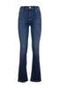 Jeans bootcut effetto push up in denim con lavaggio scuro