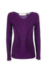 Top slim viola con lurex