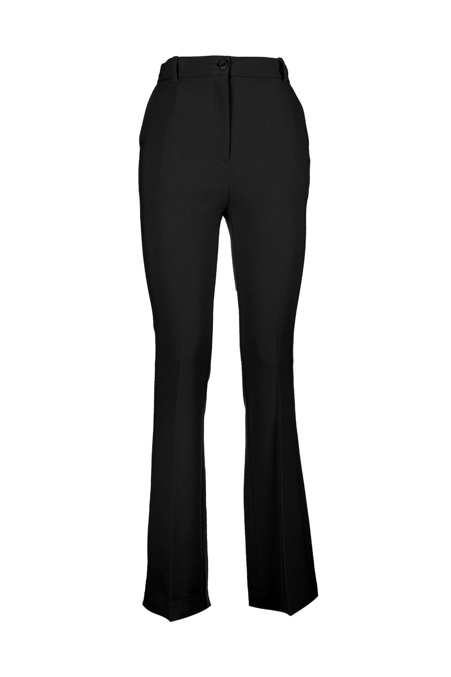 FRACOMINA Pantaloni bootcut neri in tessuto tecnico FR23WVA018W42901 Mancinelli 1954