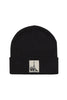 Cappello Belastannie Nero In Maglia Con Patch Davanti