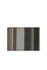 Black leather wallet with multicolor stripes