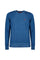 Solid blue wool crewneck sweater