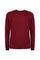 Pull girocollo bordeaux blu tinta unita