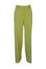 Pantalone dritto verde in tessuto tecnico