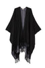 Poncho nero con logo 3d all over