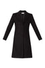 Black wool blend coat